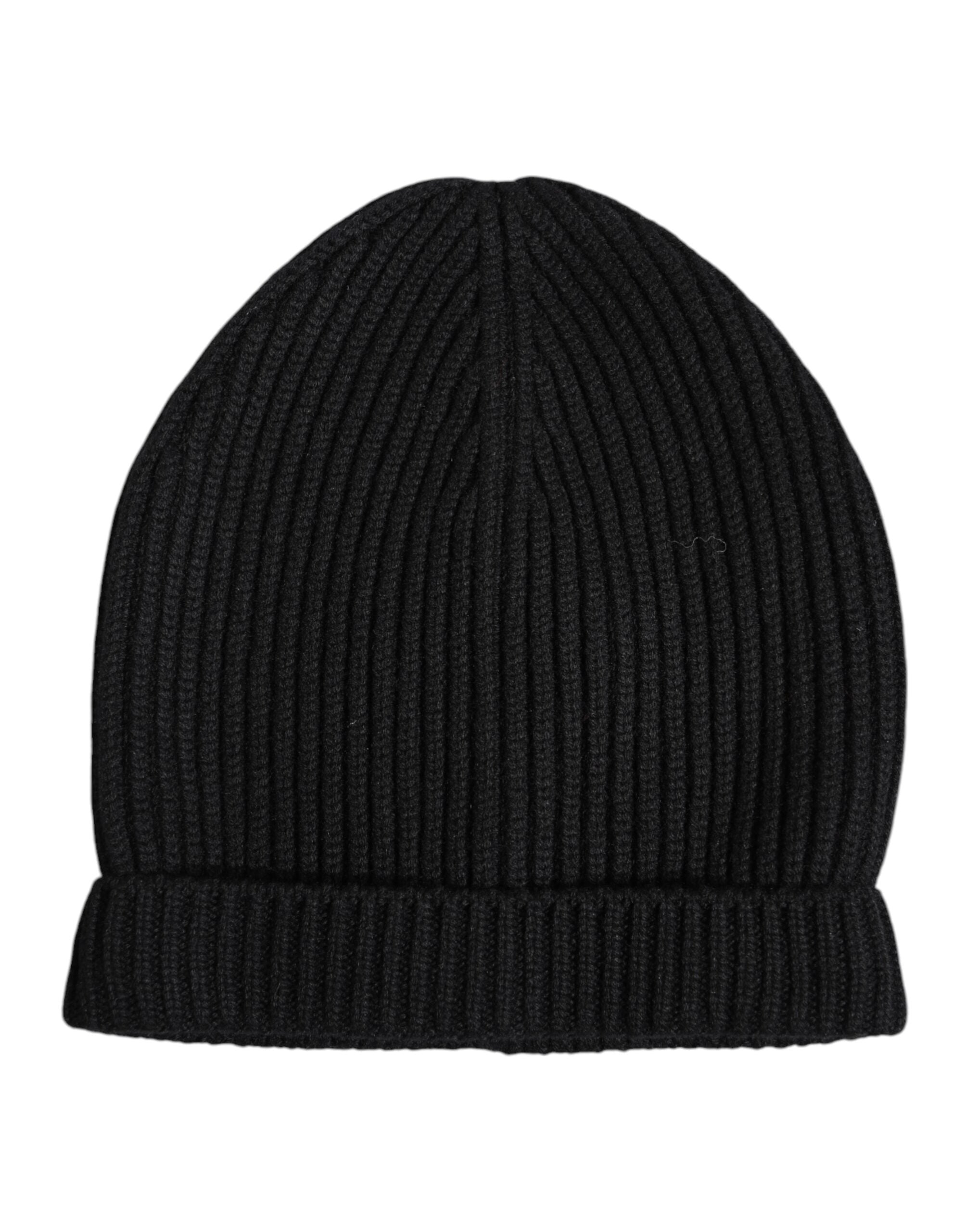 Dolce &amp; Gabbana – Schwarze Wintermütze aus Kaschmir
