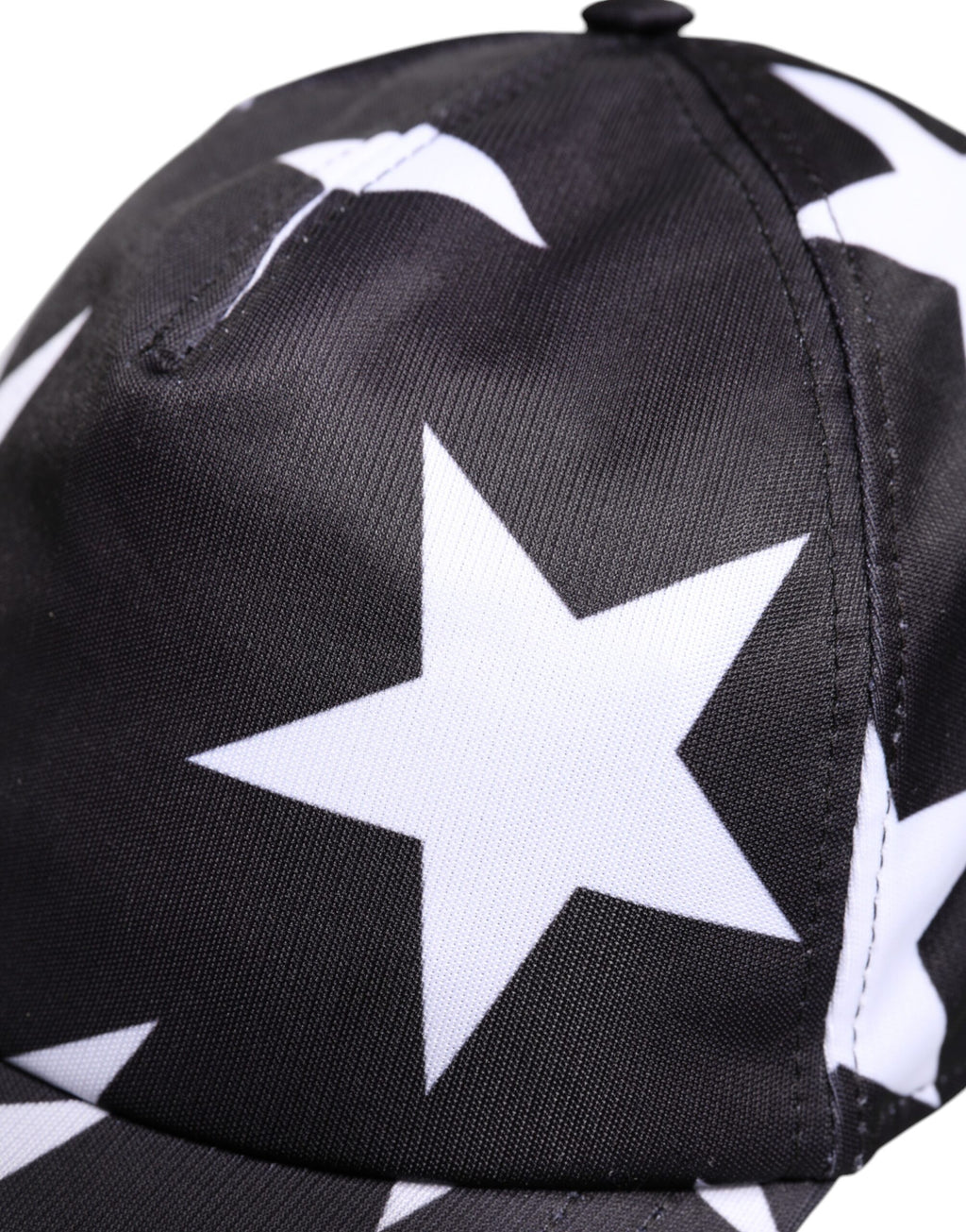 Dolce & Gabbana Black Star Print Polyester Baseball Cap