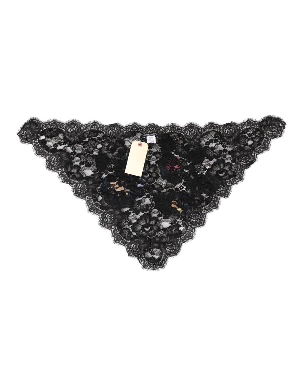 Dolce &amp; Gabbana – Schwarzer Schleierhut aus Baumwolle mit Blumenapplikation