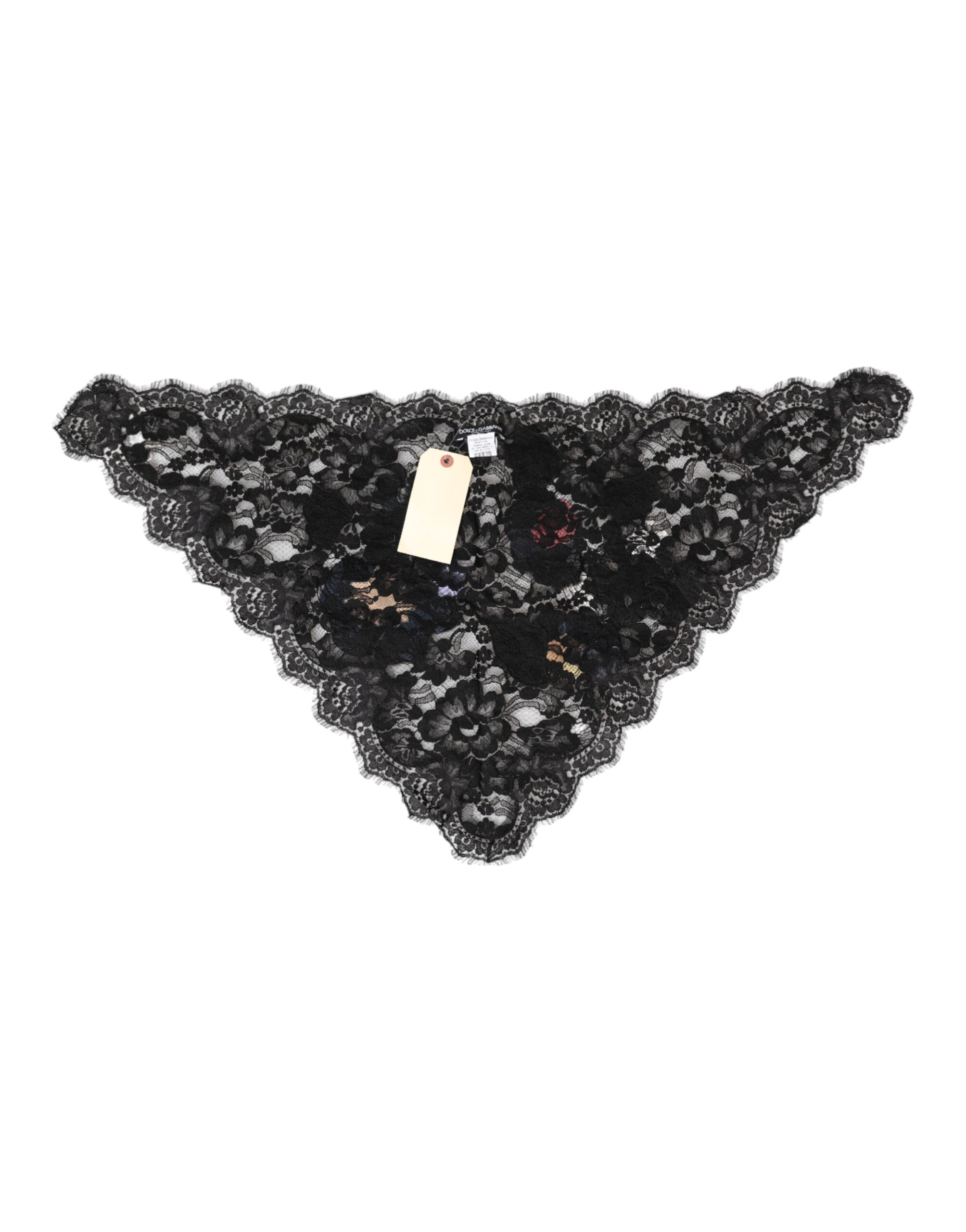 Dolce &amp; Gabbana – Schwarzer Schleierhut aus Baumwolle mit Blumenapplikation