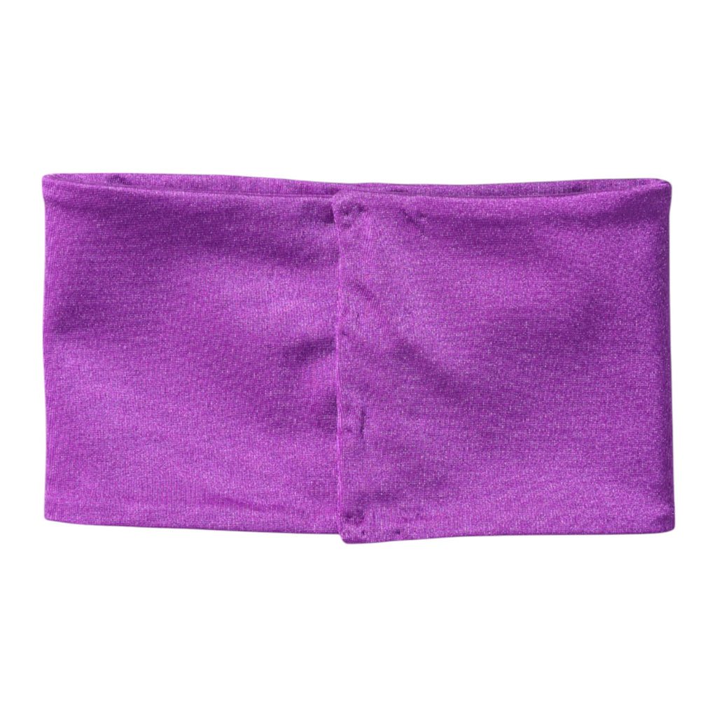 Foulard tour de cou Dolce &amp; Gabbana en nylon extensible violet pour femme
