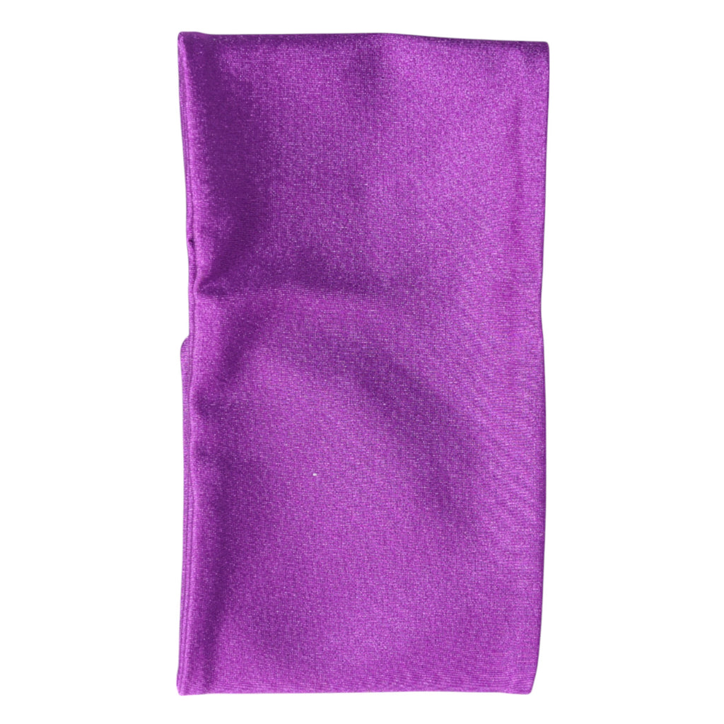 Foulard tour de cou Dolce &amp; Gabbana en nylon extensible violet pour femme