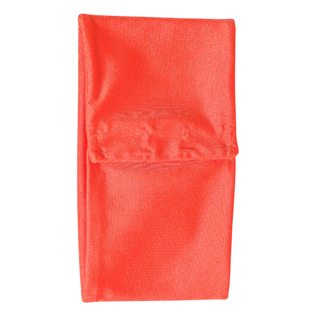 Foulard tour de cou Dolce &amp; Gabbana en nylon stretch orange pour femme