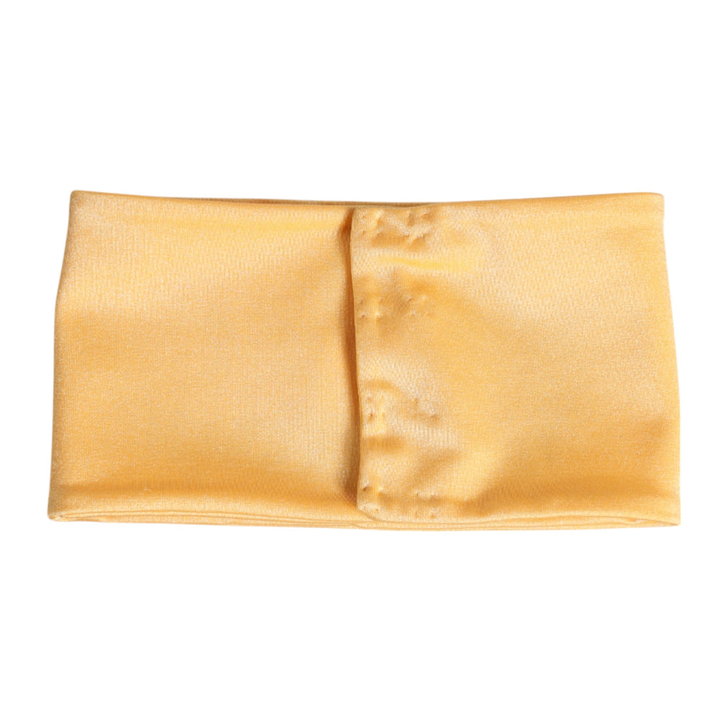 Foulard tour de cou Dolce &amp; Gabbana en nylon extensible jaune pour femme