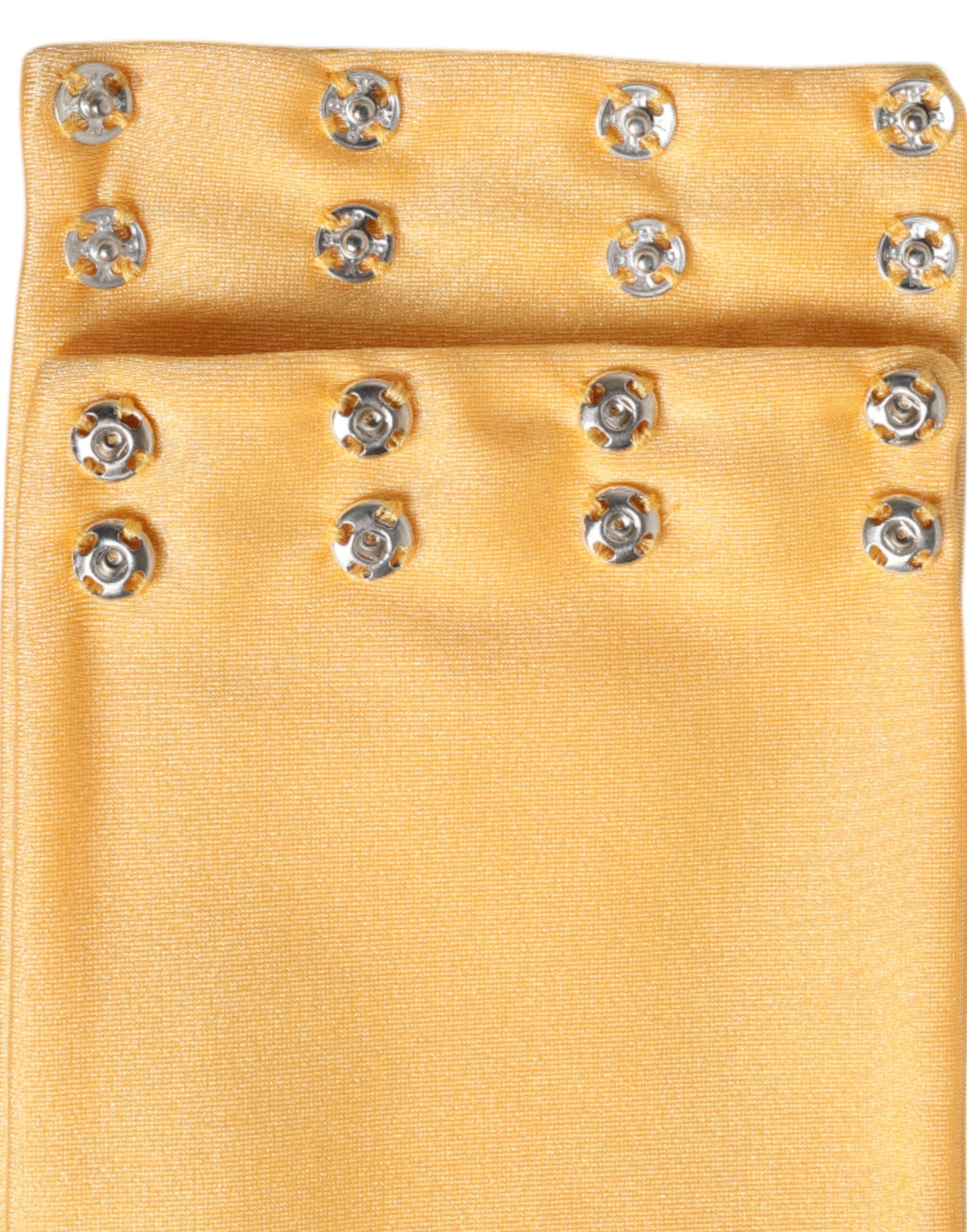 Foulard tour de cou Dolce &amp; Gabbana en nylon extensible jaune pour femme