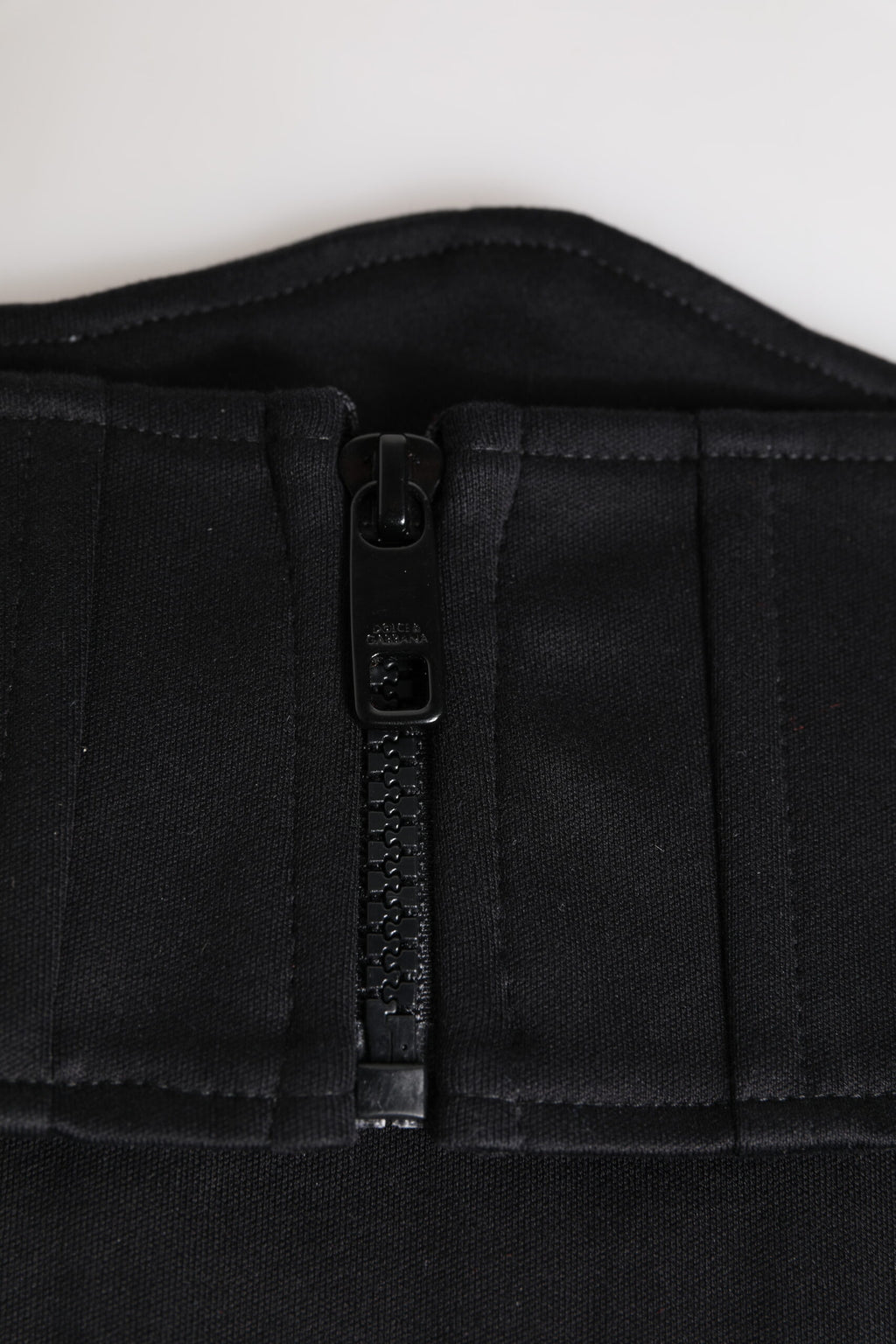Dolce &amp; Gabbana – Schwarzer Smokinggürtel aus Baumwolle mit Kummerbund