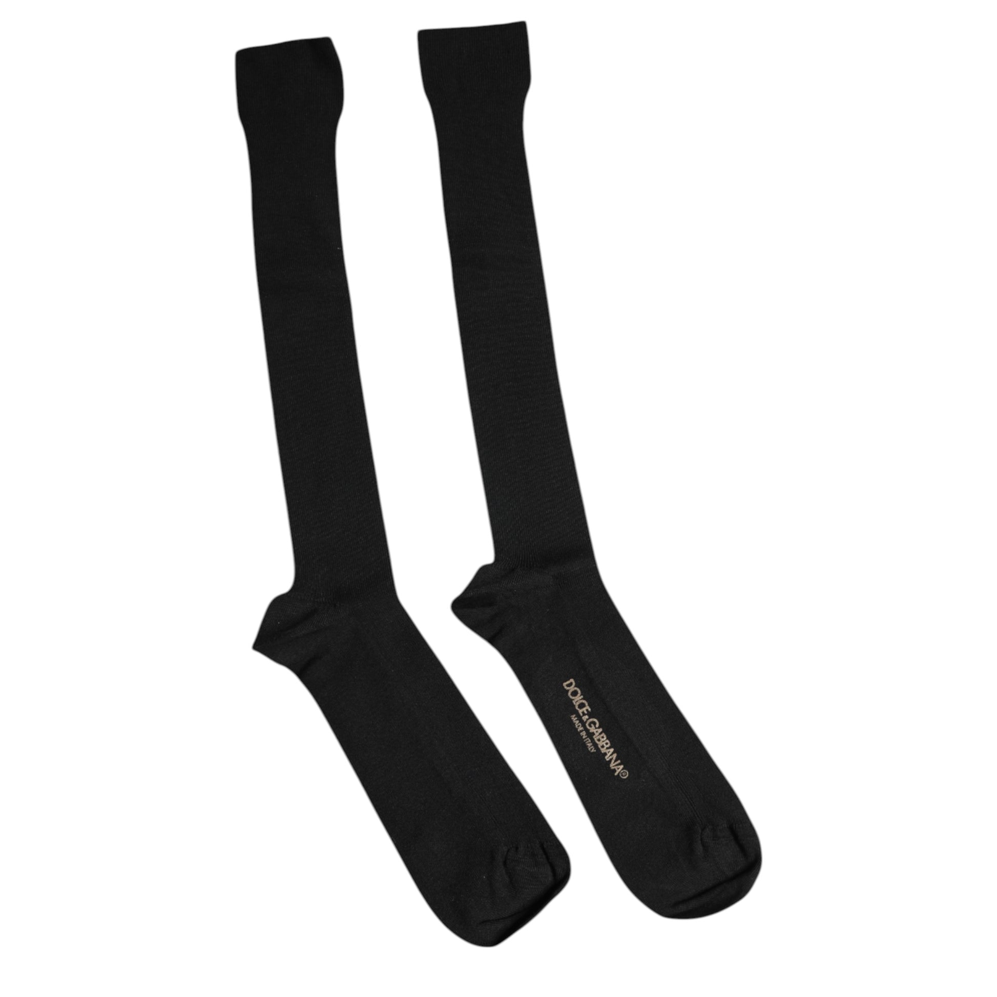 Dolce &amp; Gabbana – Wadensocken aus schwarzer Viskose mit Logo
