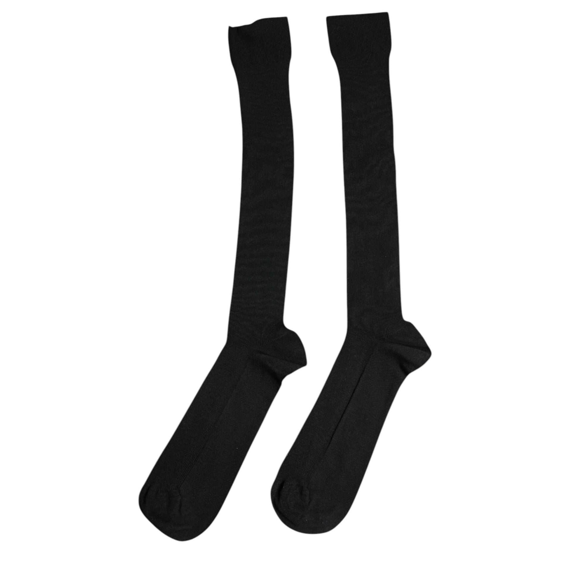 Dolce &amp; Gabbana – Wadensocken aus schwarzer Viskose mit Logo