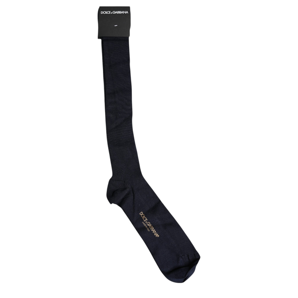 Dolce &amp; Gabbana – Wadensocken aus schwarzer Viskose mit Logo