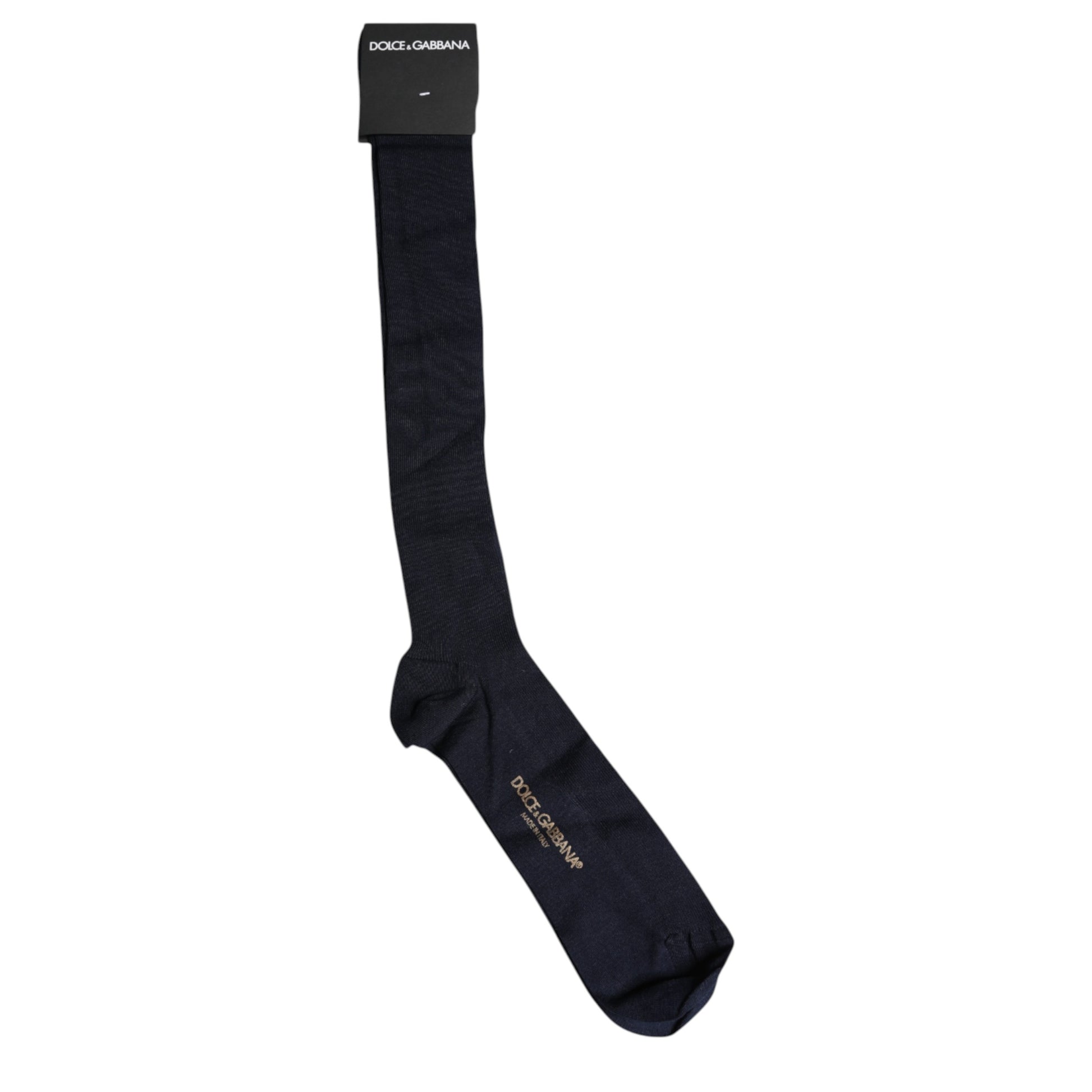 Dolce &amp; Gabbana – Wadensocken aus schwarzer Viskose mit Logo