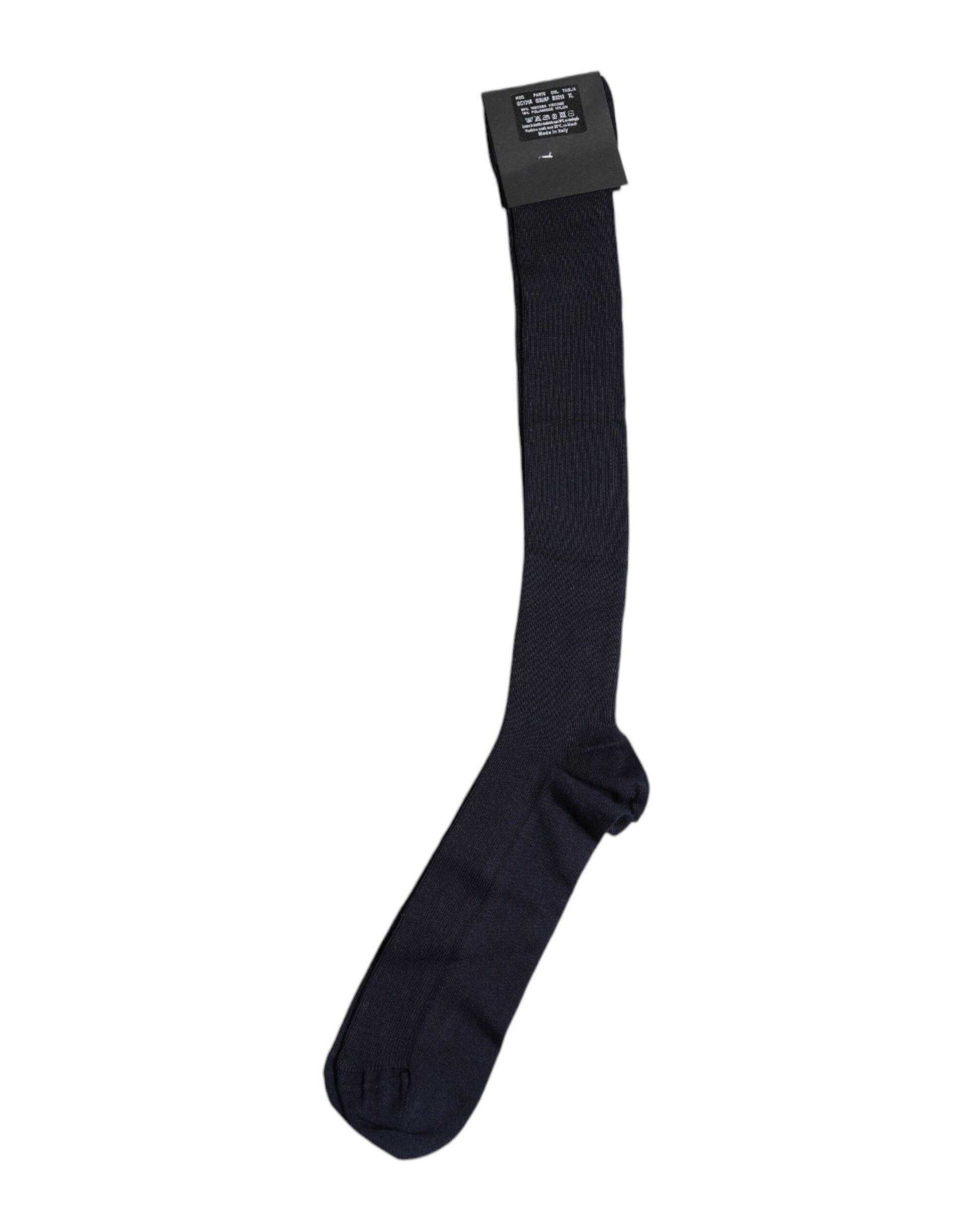Dolce &amp; Gabbana – Wadensocken aus schwarzer Viskose mit Logo