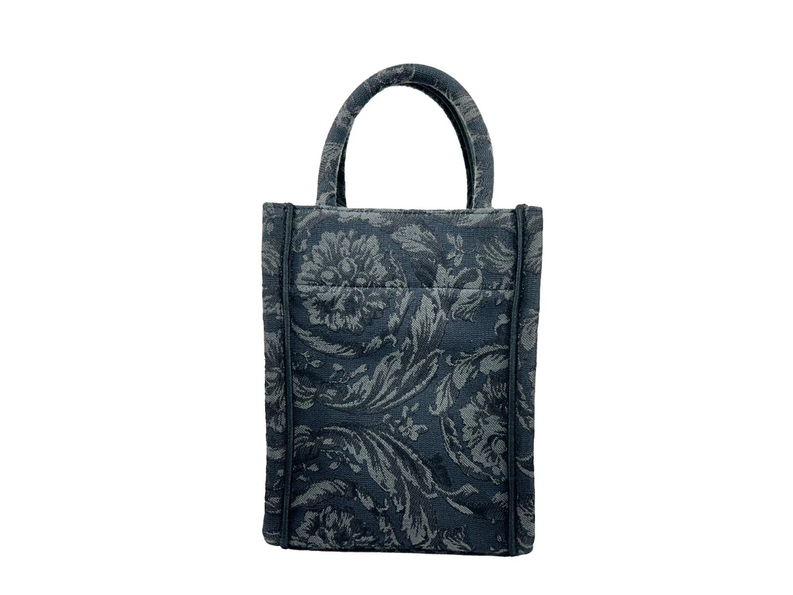Versace Athena Barocco Mini Top Handle Tote Umhängetasche Schwarz