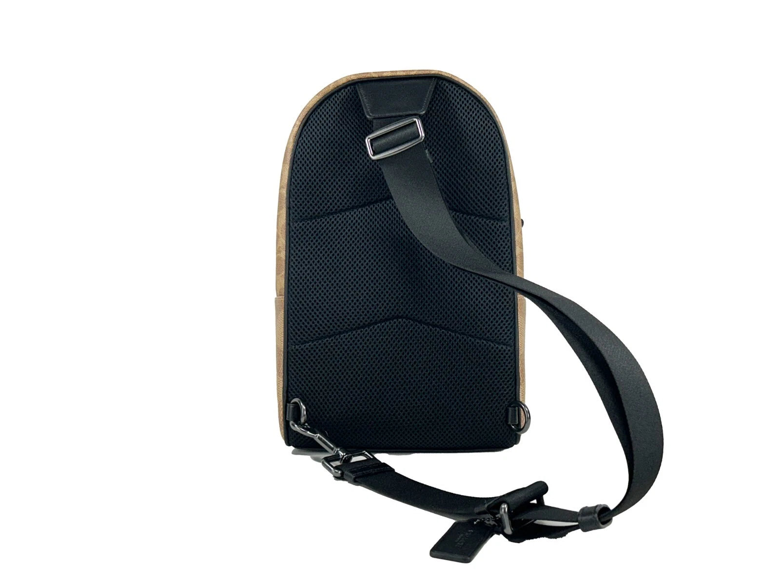 Sac à dos à bandoulière en cuir COACH West Color Block Sable