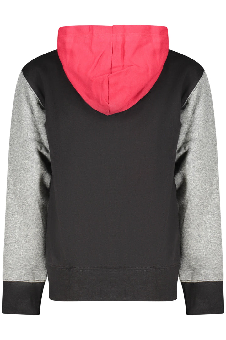 JORDAN KIDS  BLACK ZIP-UP SWEATSHIRT