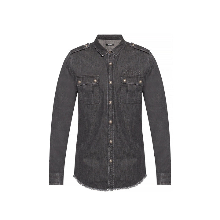 Balmain Cotton Denim Shirt