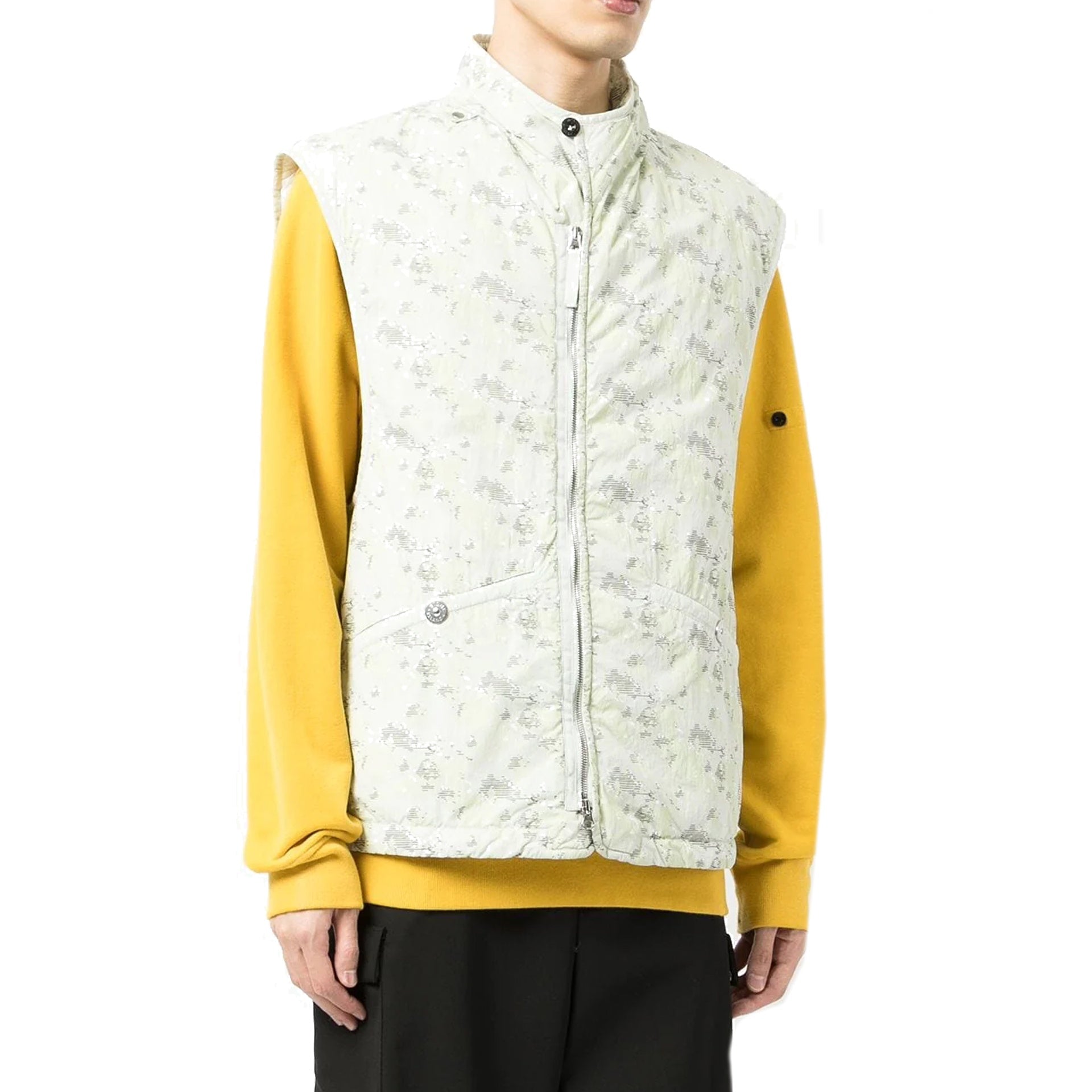 Stone Island  Printed Brushed Gilet