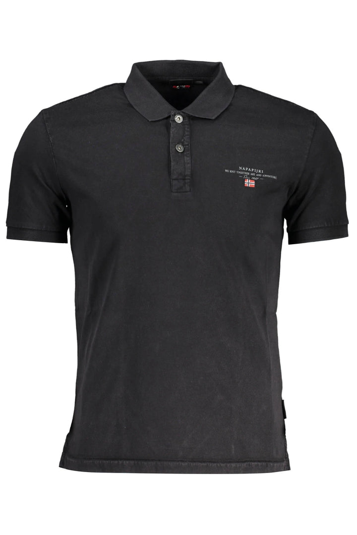 NAPAPIJRI POLO SHORT SLEEVE MEN BLACK