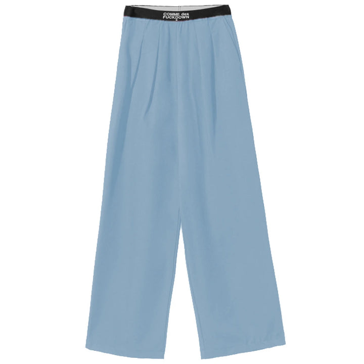 Comme Des Fuckdown Trousers Light Blue Woman