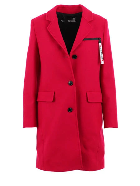 Love Moschino Coats Red Woman