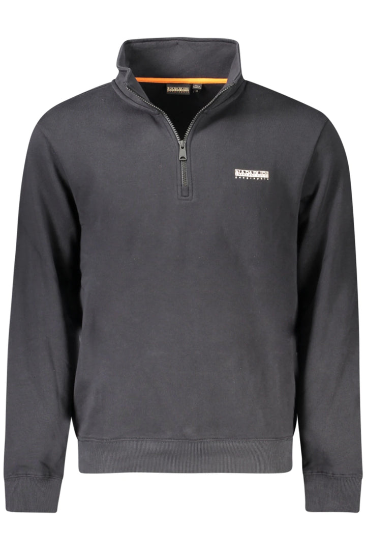 NAPAPIJRI MEN S BLACK ZIP-UP SWEATSHIRT