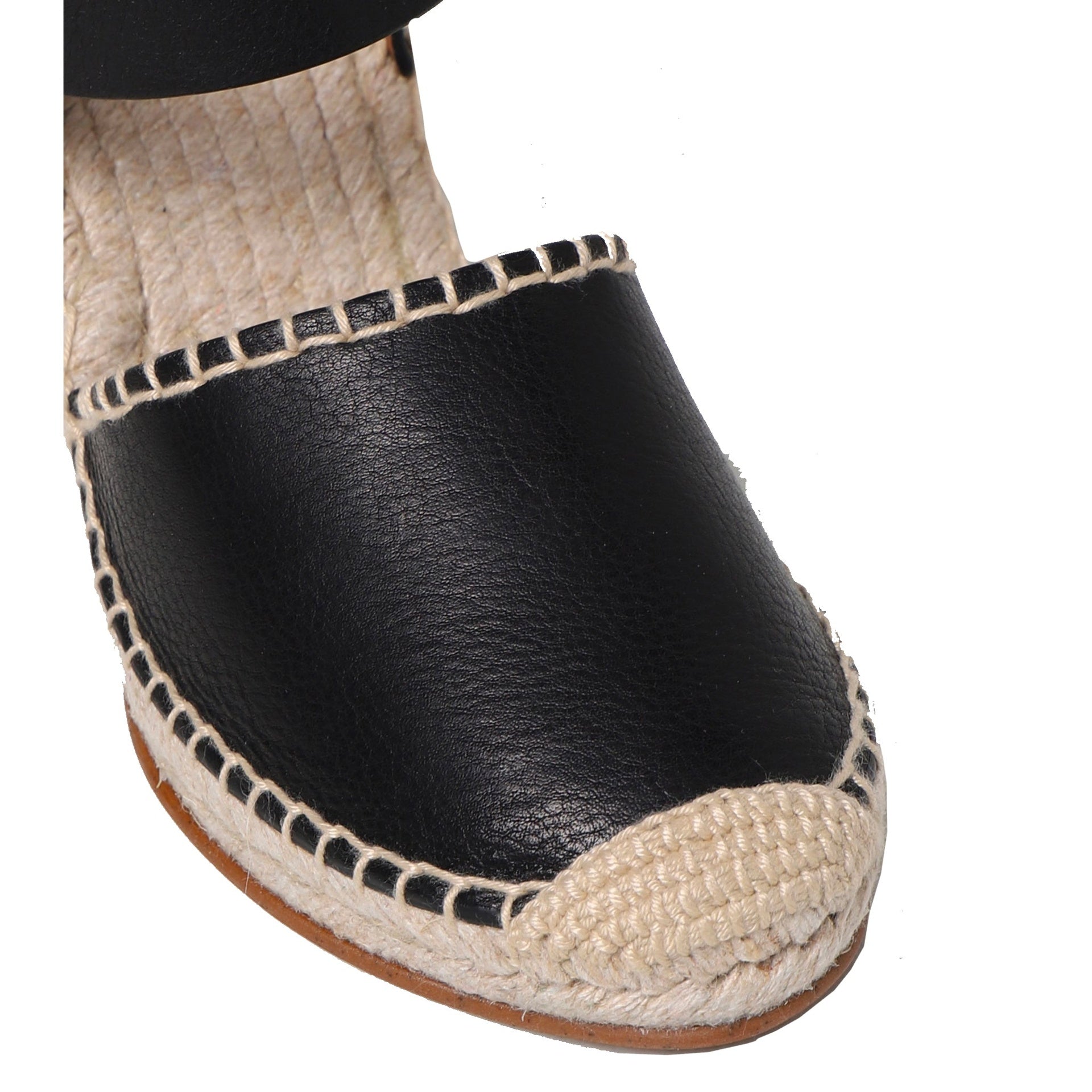 Chloe' Leather Wedge Sandals