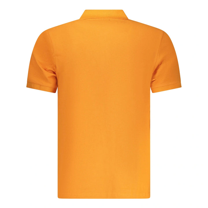 Men’s Orange Short-Sleeve Polo Shirt