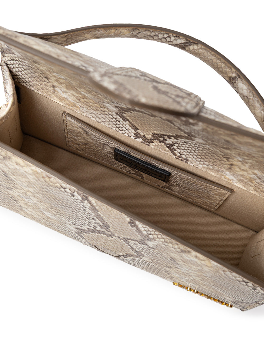 Jacquemus Le Grand Bambino Bag in Beige Reptile-Effect Leather – Siebentaschen