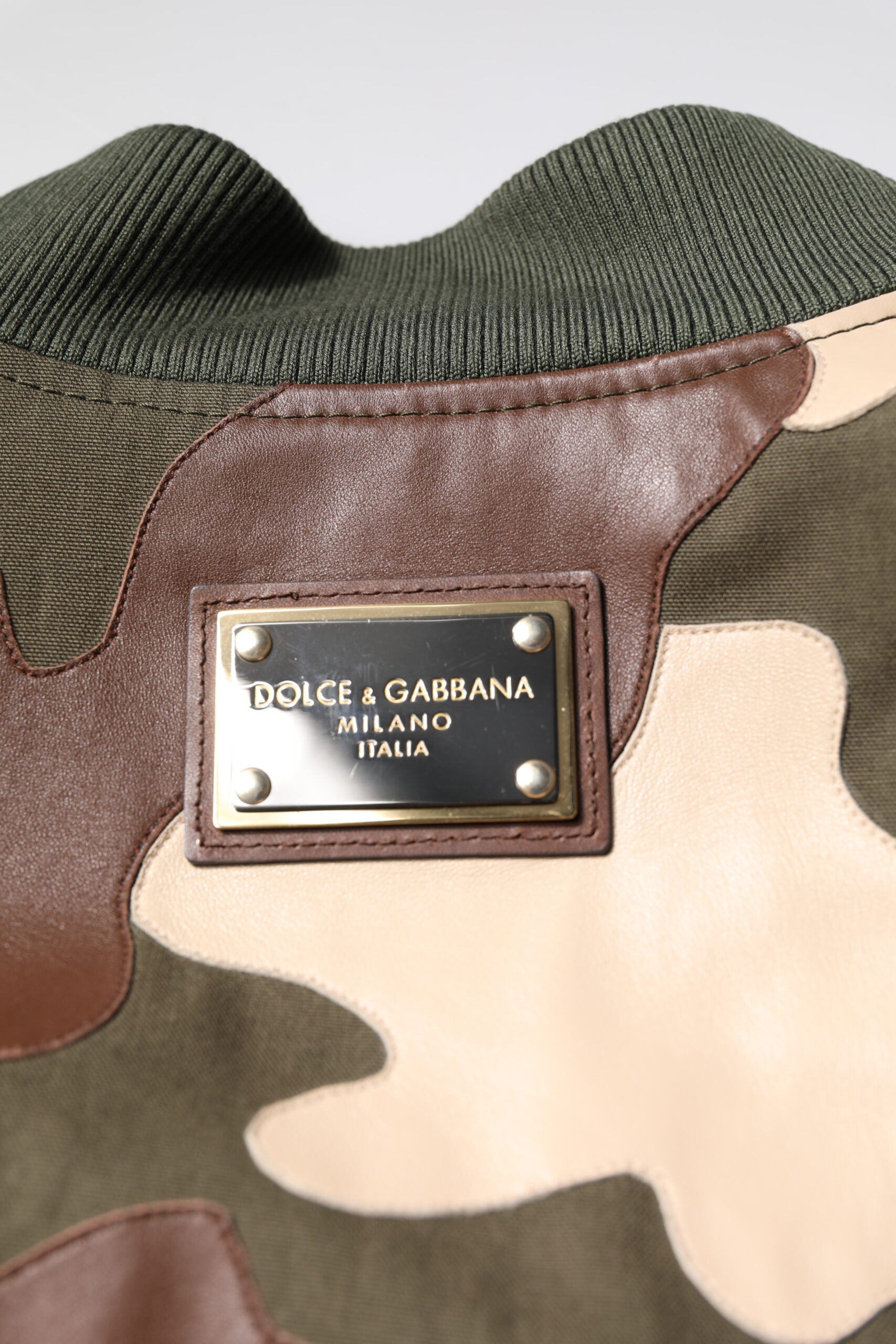 Dolce &amp; Gabbana - Blouson aviateur en coton multicolore entièrement zippé