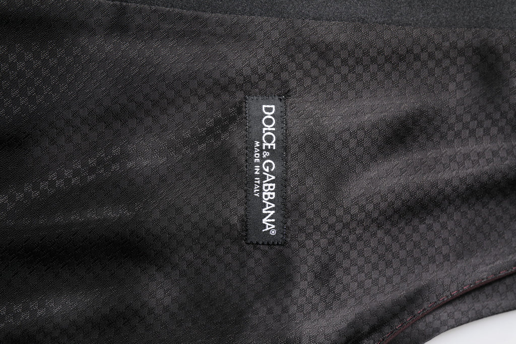 Dolce &amp; Gabbana Kastanienbraune Weste aus Wolle, formelle Weste