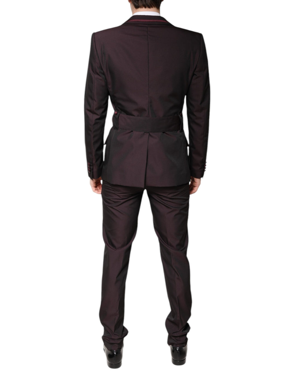 Costume formel 2 pièces marron à boutonnage simple Dolce &amp; Gabbana