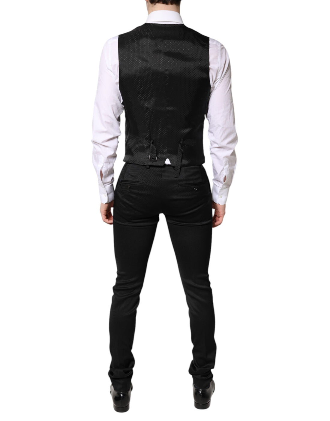 Dolce & Gabbana Black Single Breasted Formal 3 Piece Suit