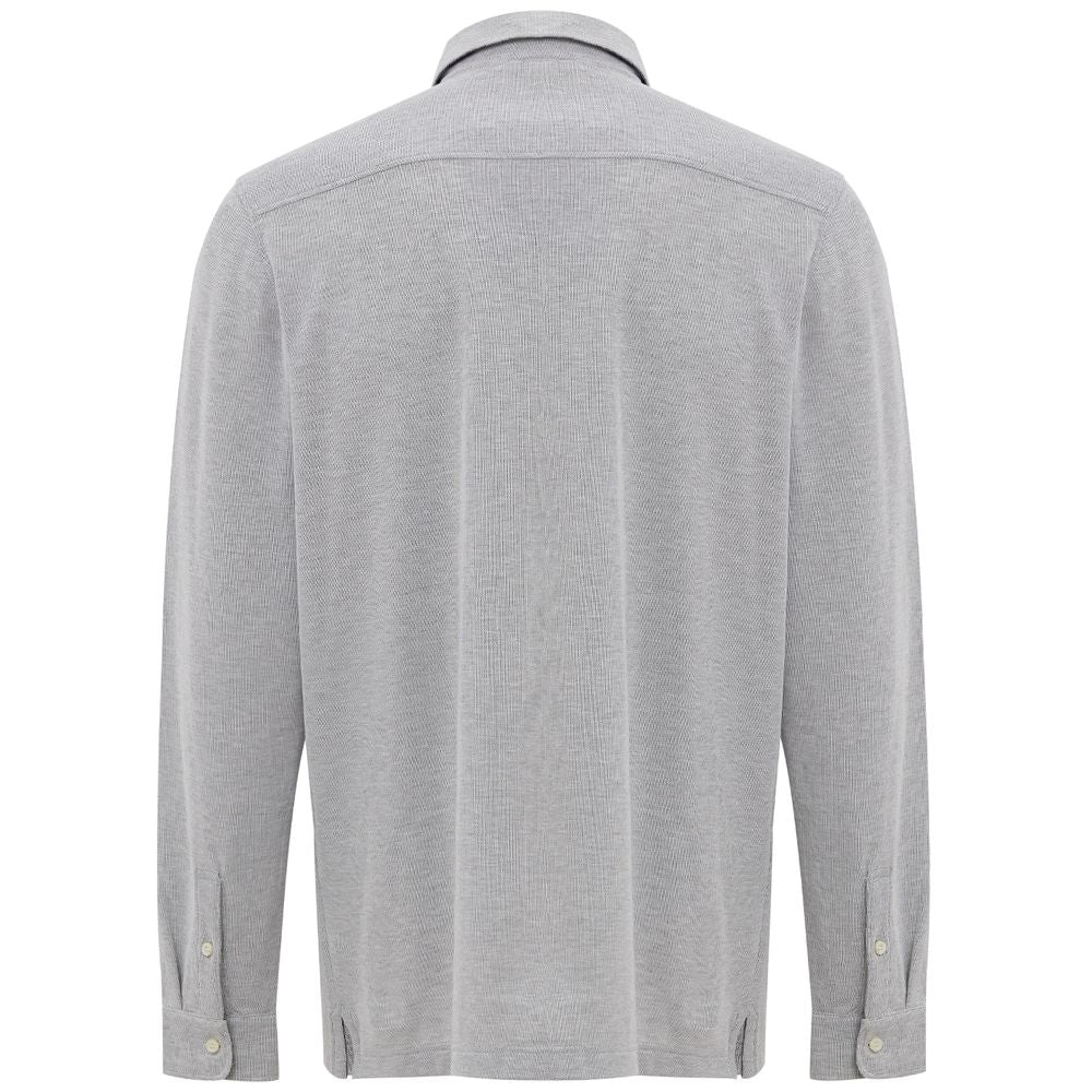 Corneliani Gray Cotton Clothing