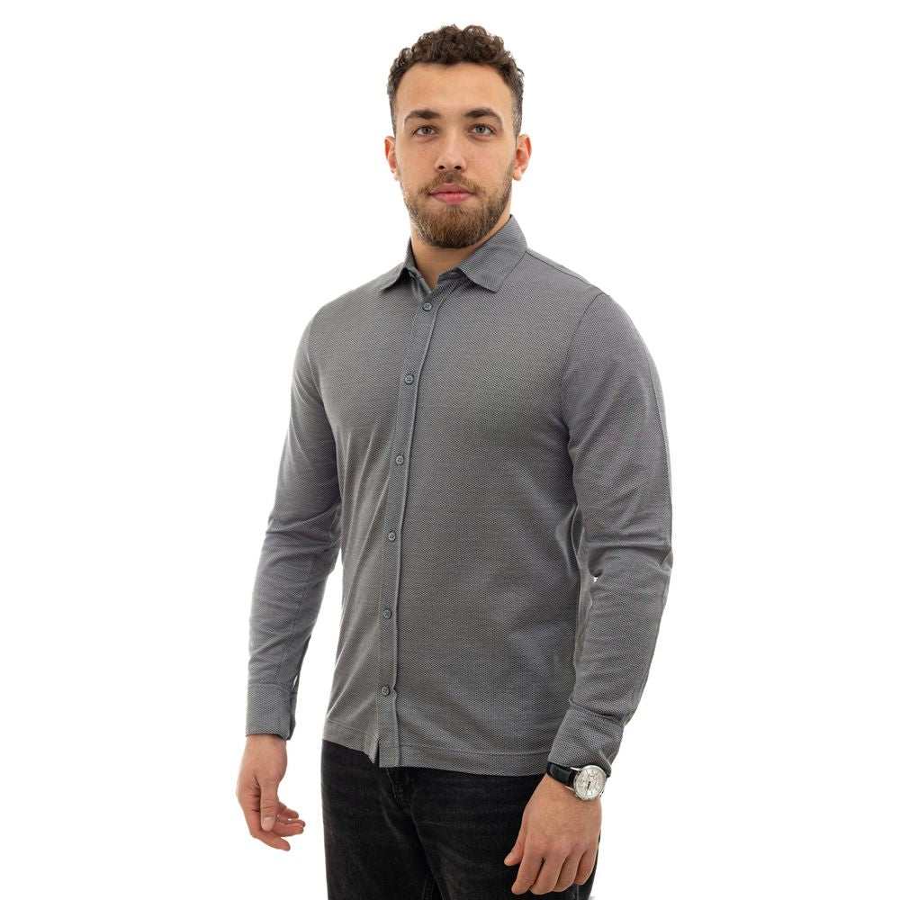 Canali Gray Cotton Clothing