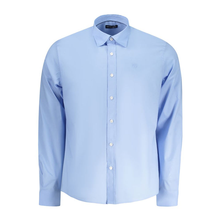 North Sails Light Blue Cotton Men Shirt