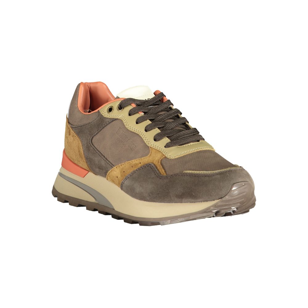 Baskets Blauer en polyéthylène marron pour hommes