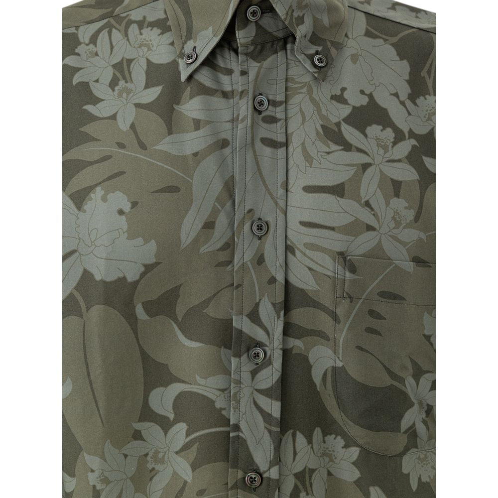 Tom Ford Green Lyocell Shirt
