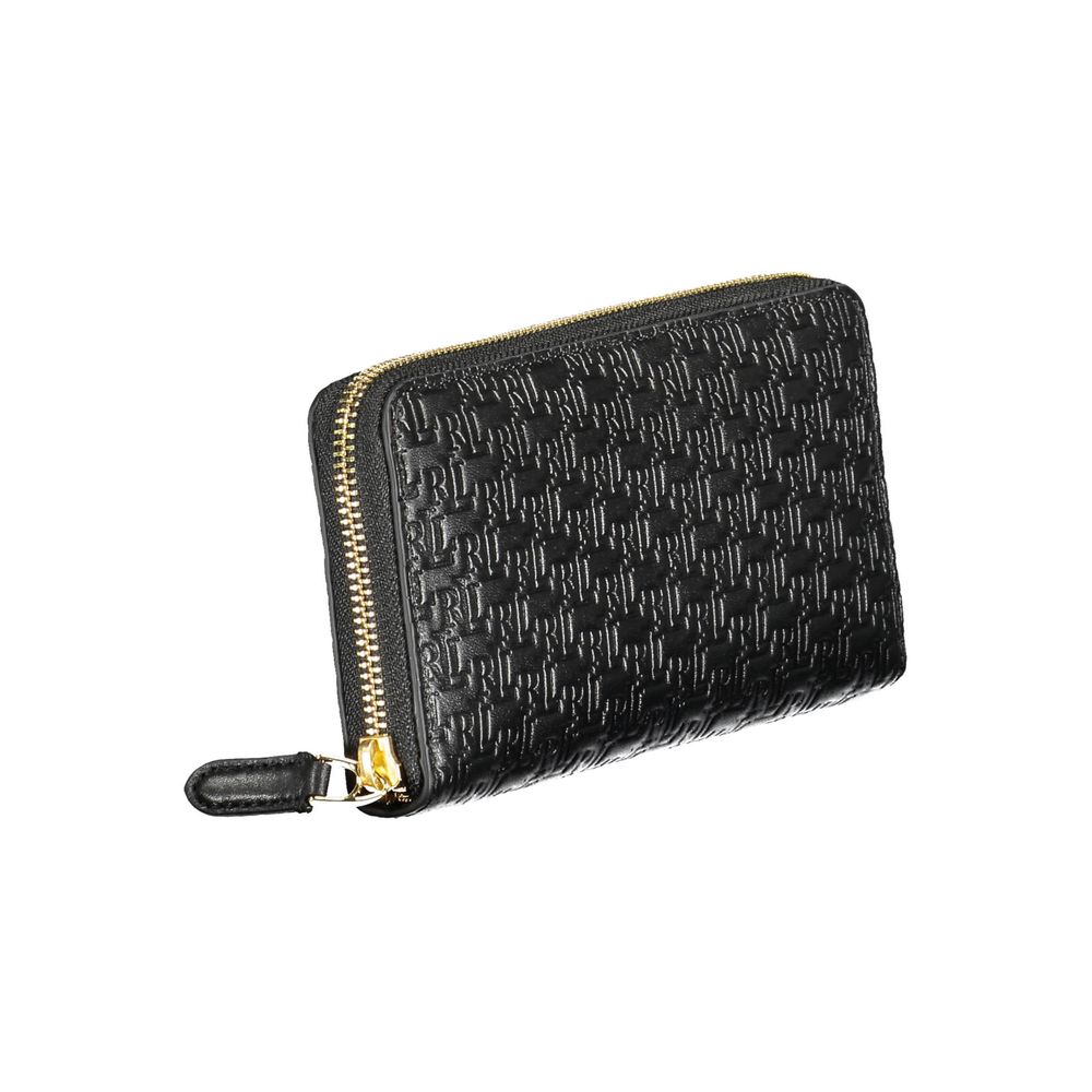 Portefeuille en cuir noir Ralph Lauren
