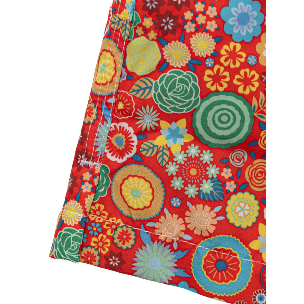 Isaia Rote Polyester-Bademode
