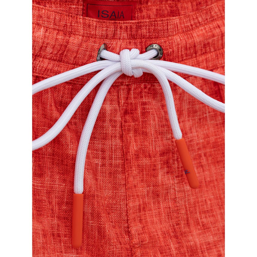 Isaia Rote Polyester-Bademode