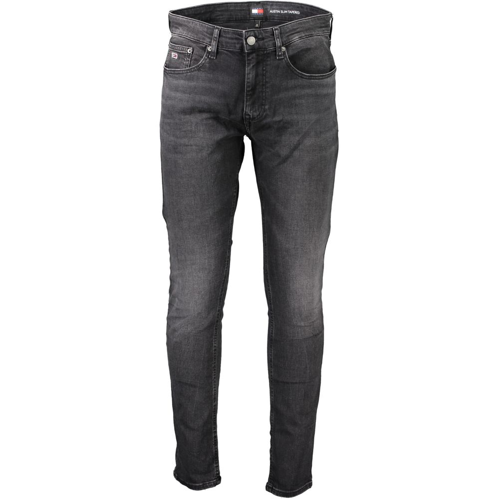 Jean et pantalon en coton noir Tommy Hilfiger