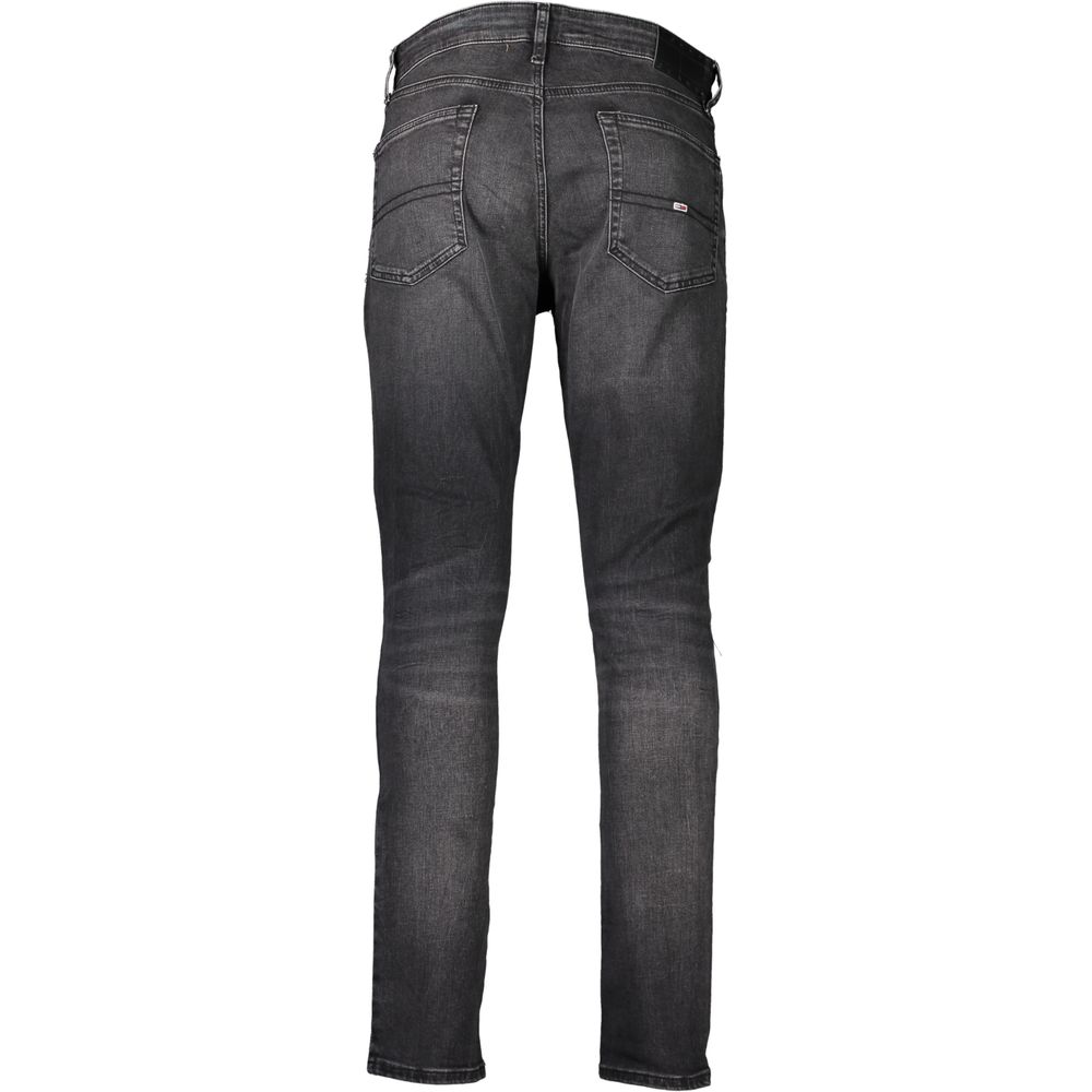 Jean et pantalon en coton noir Tommy Hilfiger
