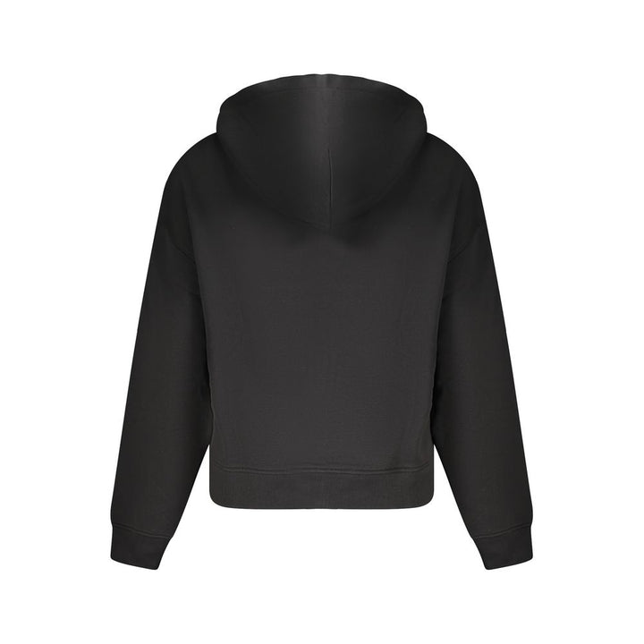 Tommy Hilfiger Black Cotton Women Hoodie