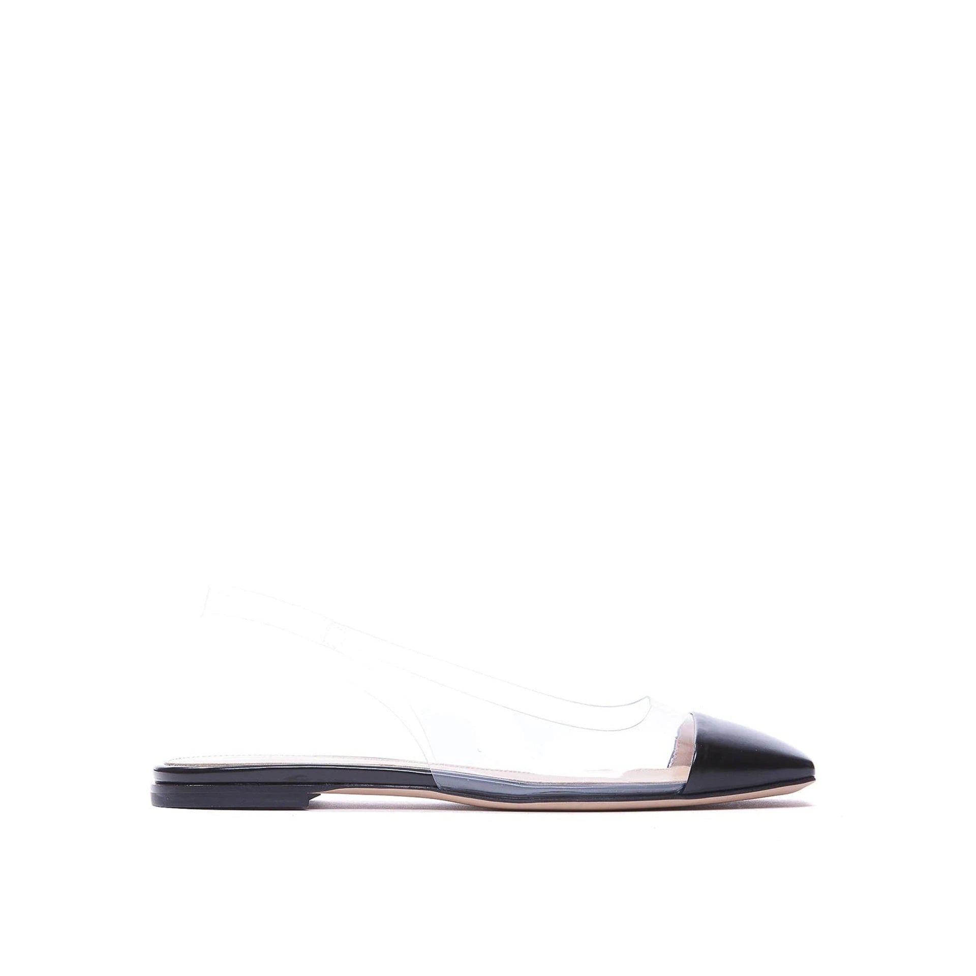 Gianvito Rossi Plexi Slingback Flats