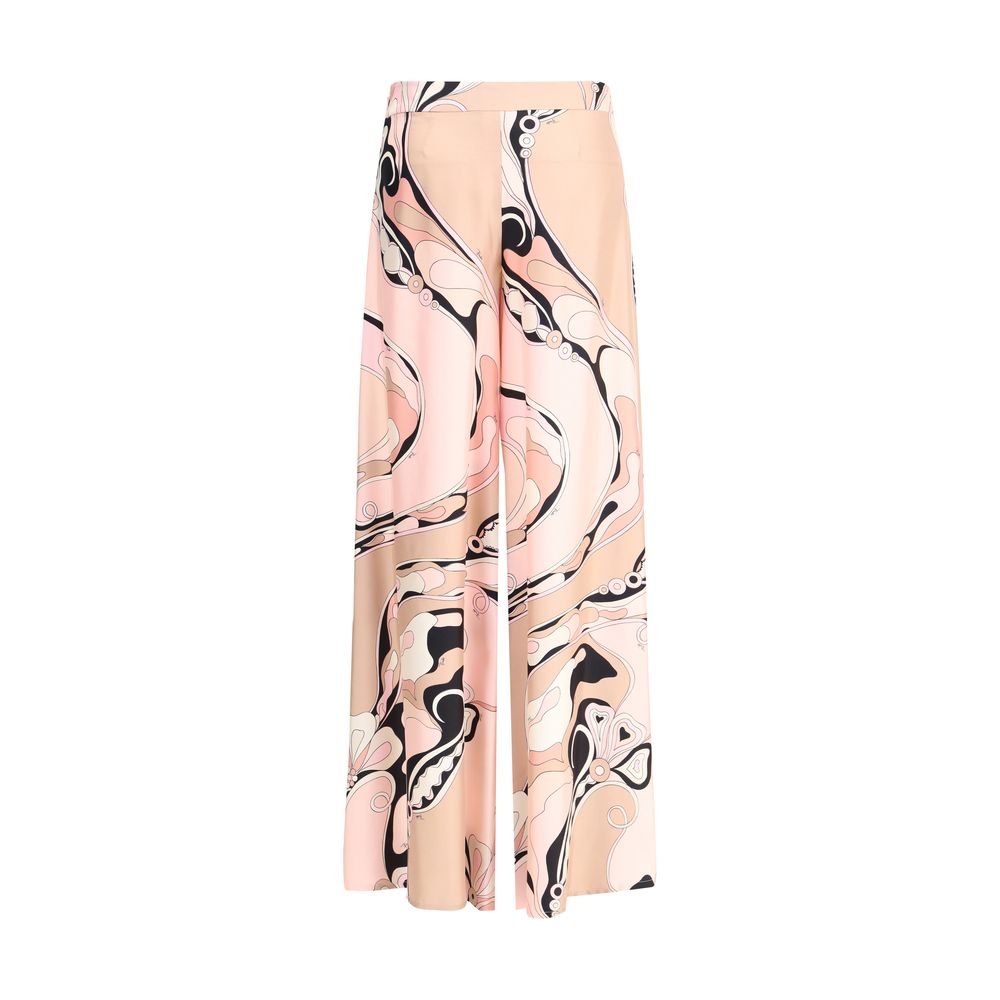 Emilio Pucci Orchid print silk Pants
