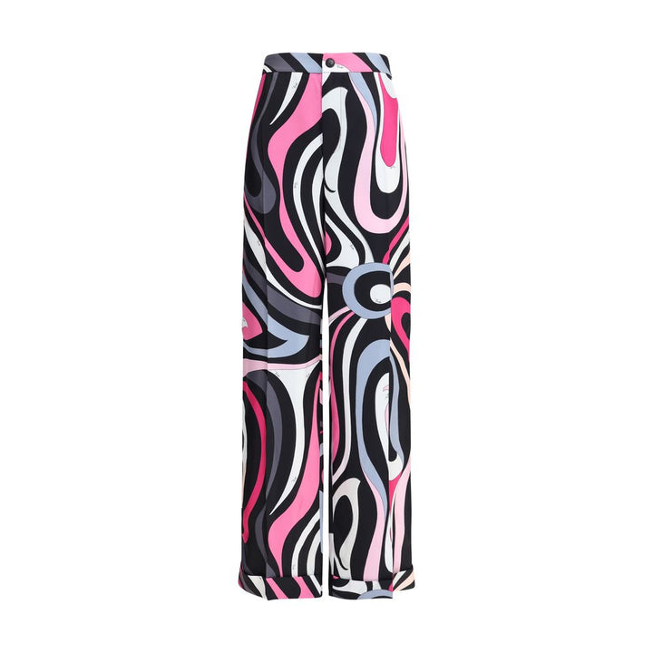 Emilio Pucci Marble print silk Pants