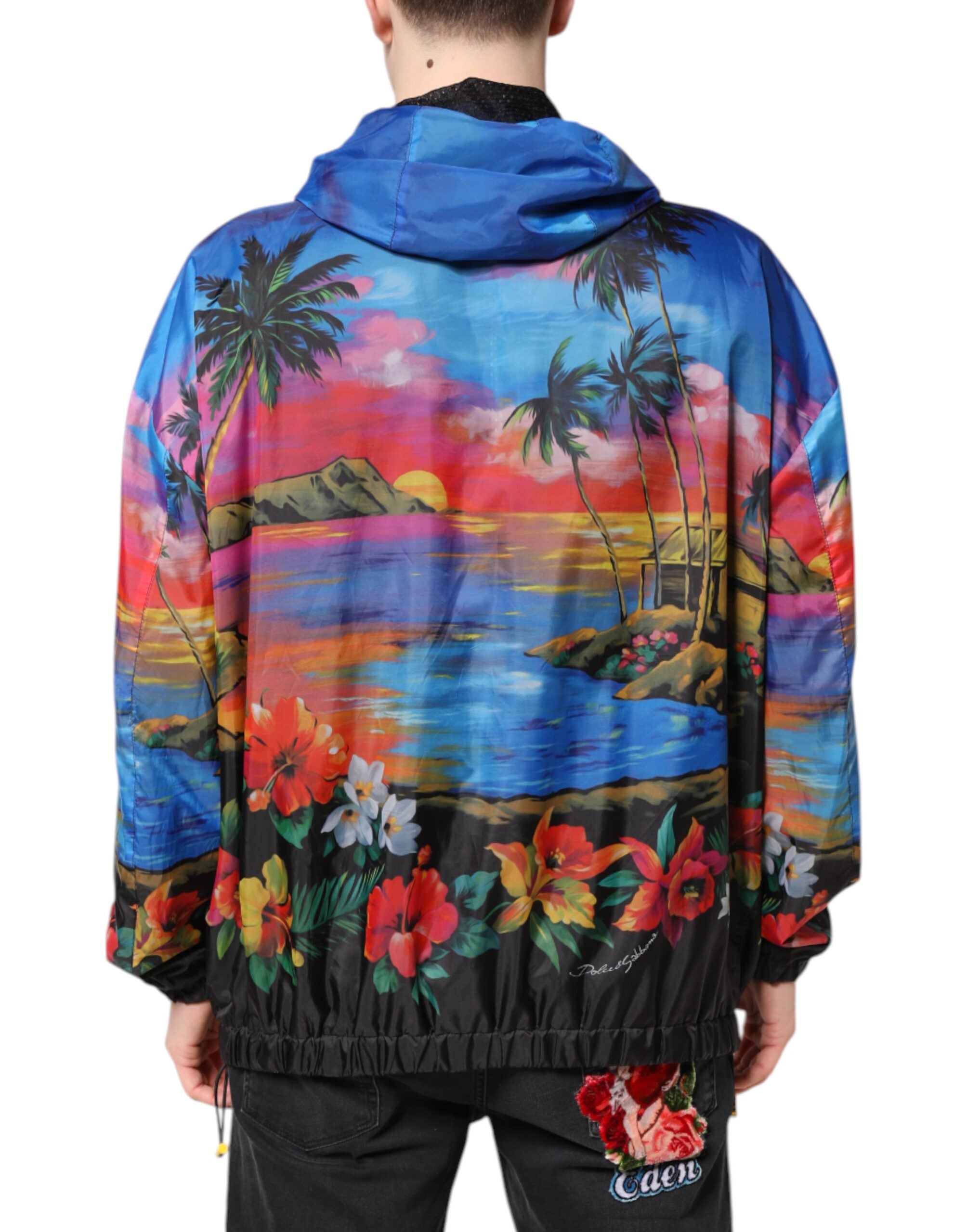 Dolce &amp; Gabbana Windjacke mit Kapuze und mehrfarbigem Print