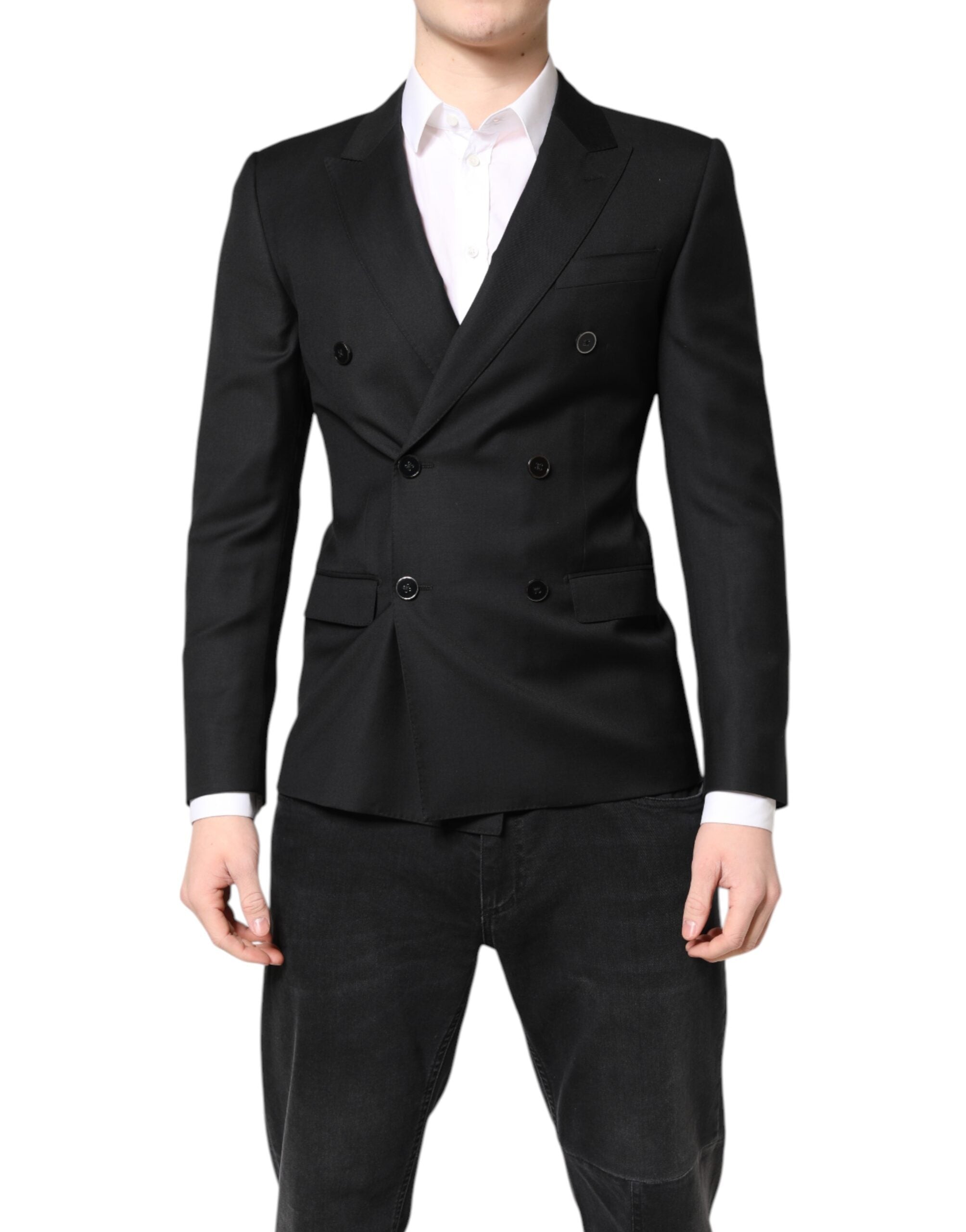 Blazer croisé noir MARTINI Dolce &amp; Gabbana