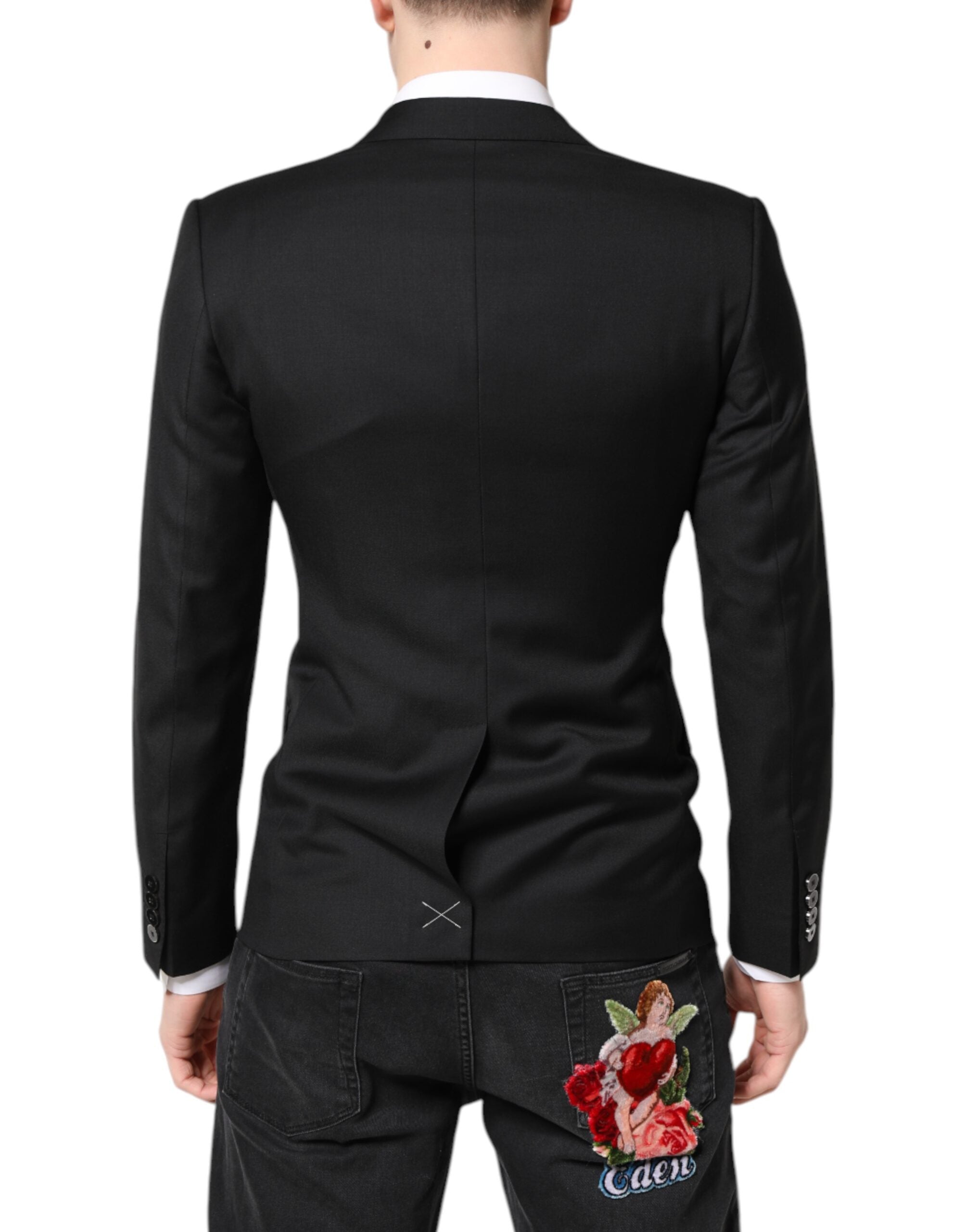 Blazer croisé noir MARTINI Dolce &amp; Gabbana
