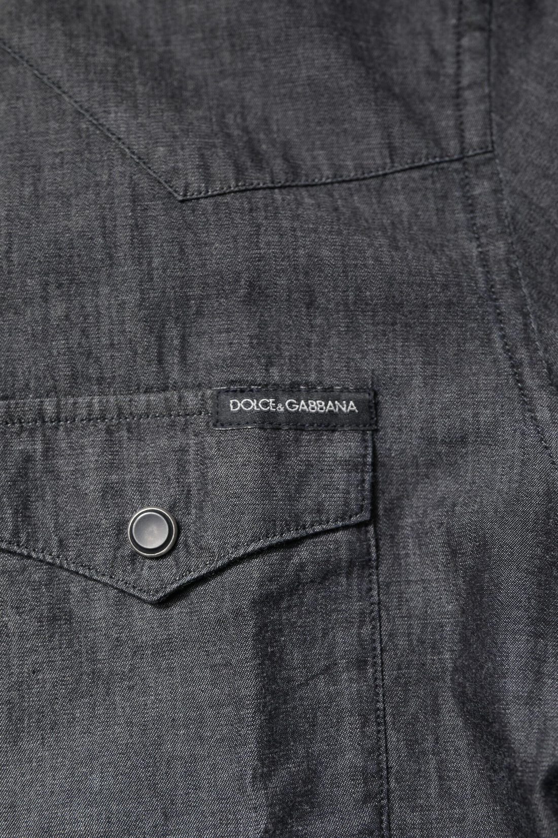 Dolce & Gabbana Gray Cotton Long Sleeves Casual Shirt