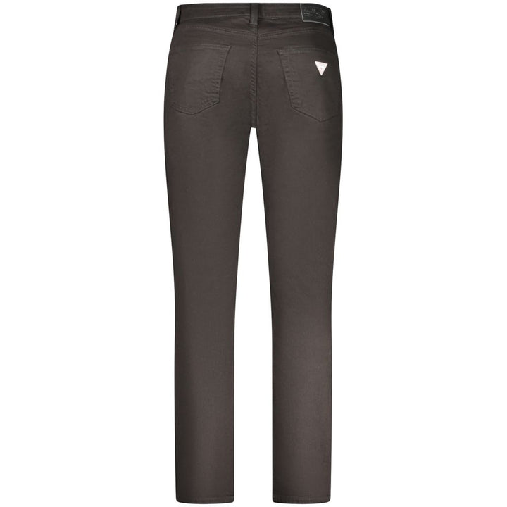 Guess Jeans Black Cotton Men Slim Jean